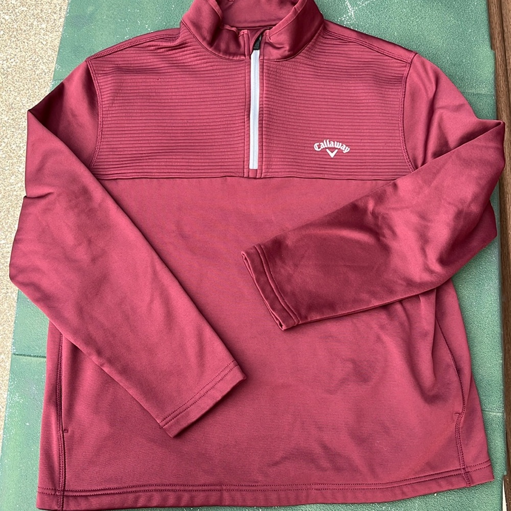 Callaway Men’s Golf Pullover 1/4 Zip Mock Neck -Size M